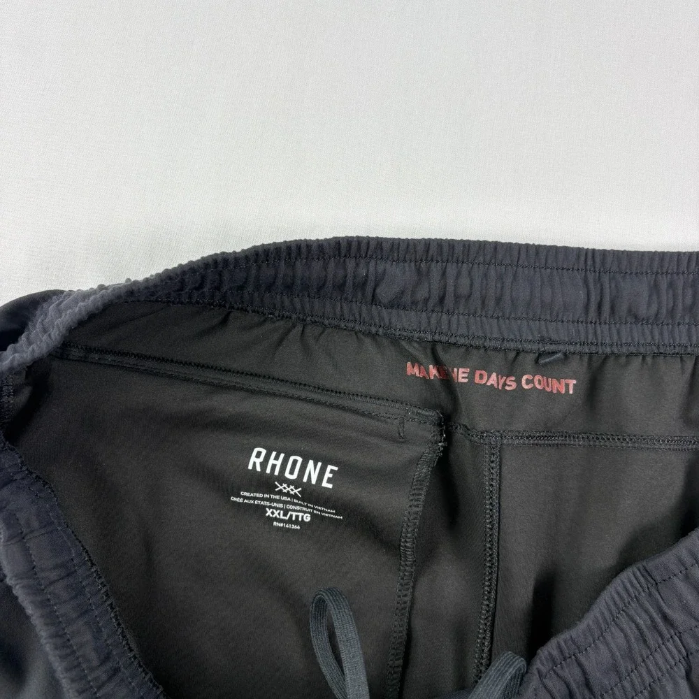 Rhone Spar Jogger Pants Mens 2XL Black Tapered Athleisure Lounge Gym